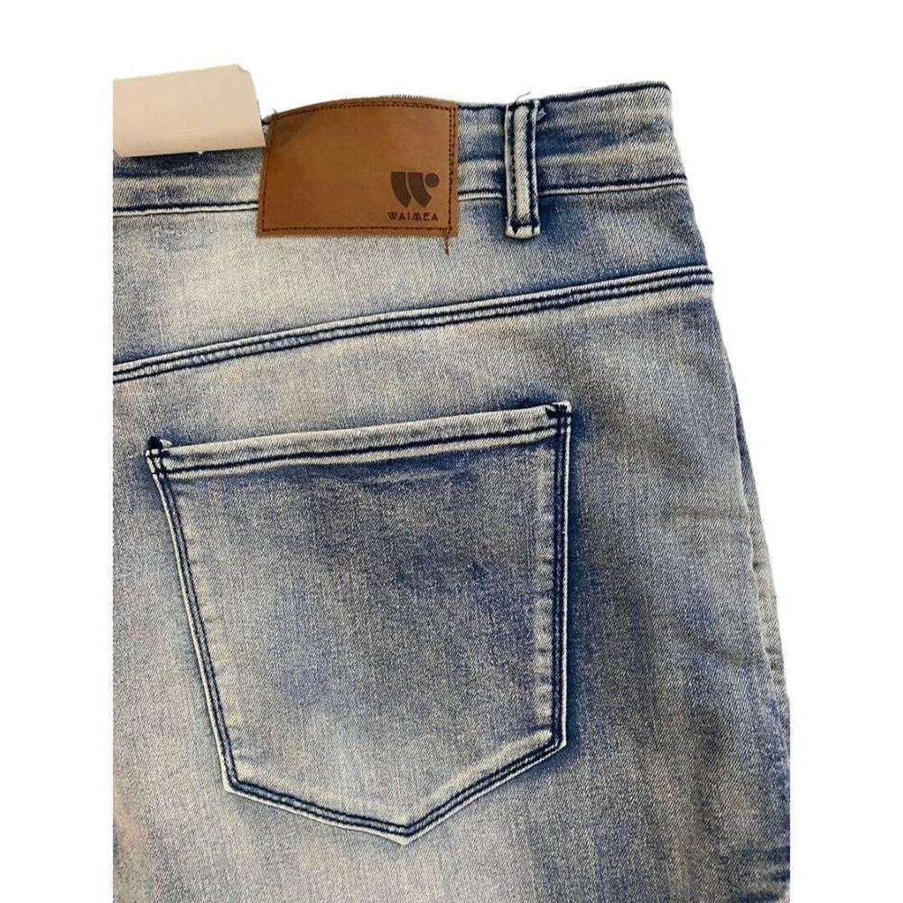 40 Waimea Casual Denim Jeans Distressed Skinny Fit Medium Wash Men's NWT - Picture 9 of 10